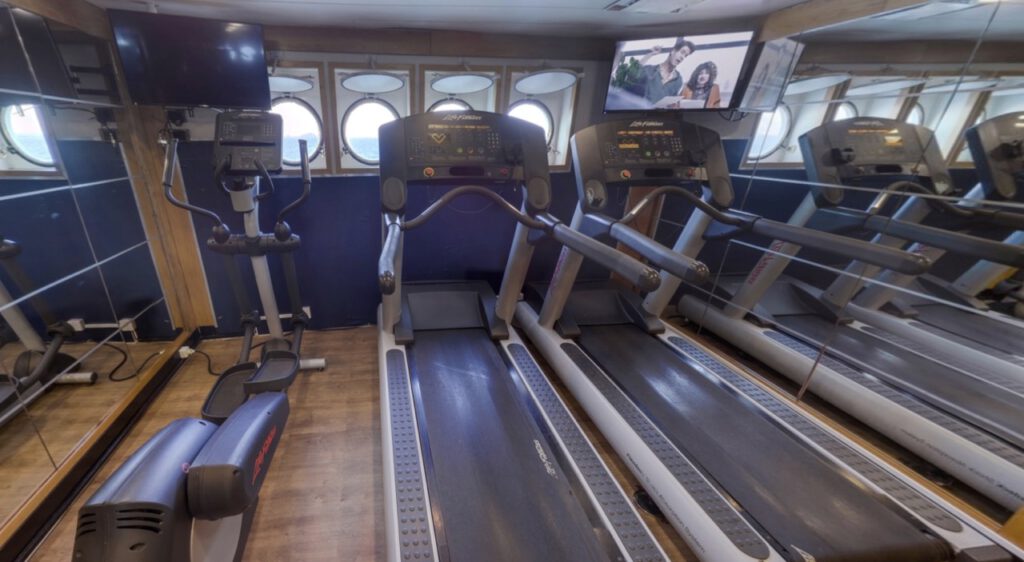 Gym aboard Wind Spirit and Wind Star cruise ships