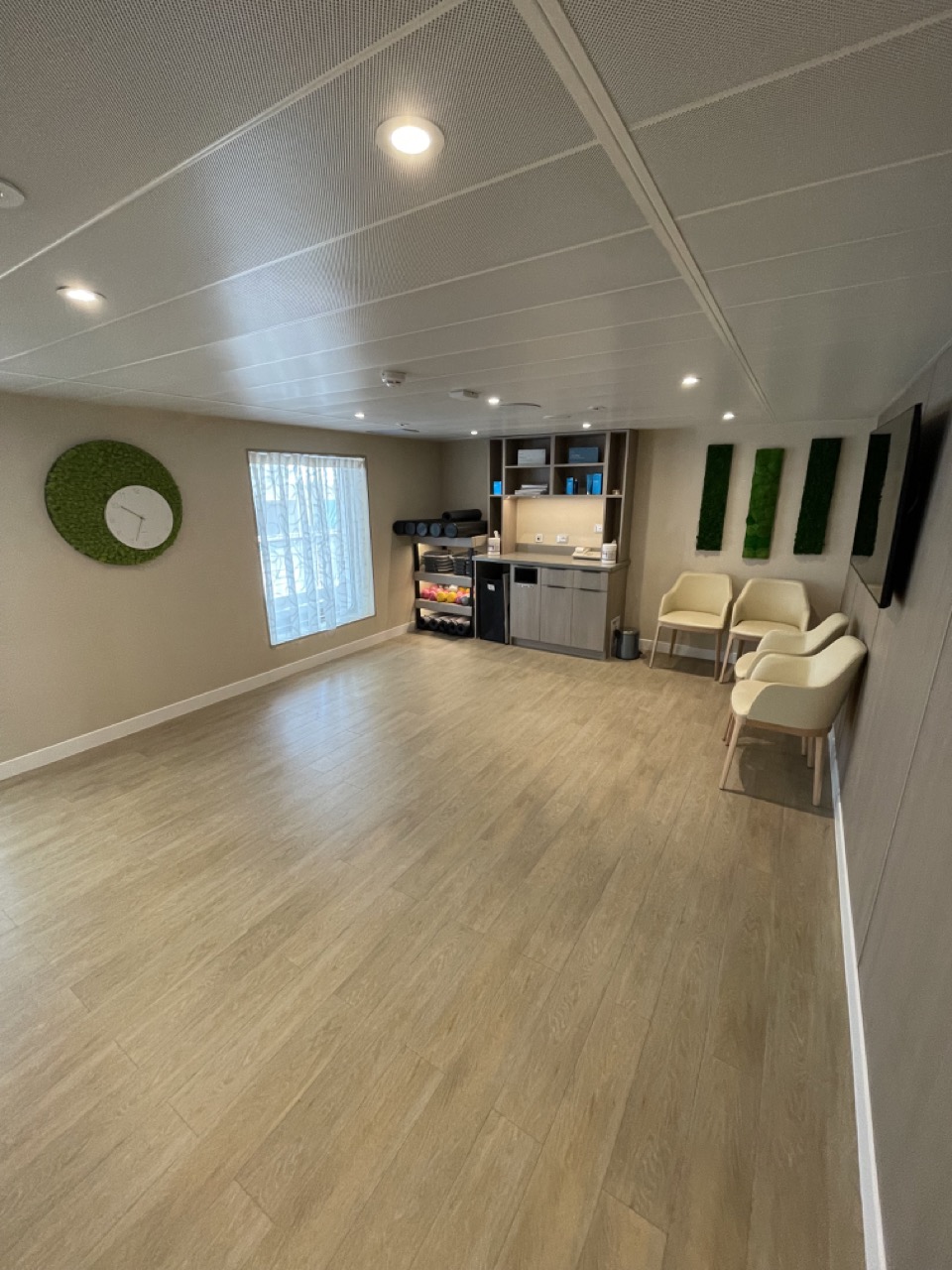 Motion Yoga studio onboard Star Legend of WIndstar Cruises