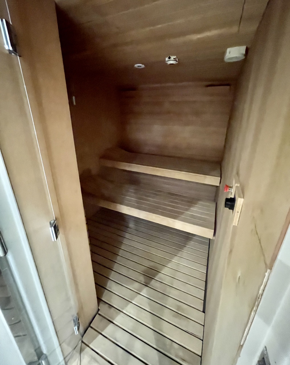 Sauna in the spa aboard Windstar Cruises' Star Legend