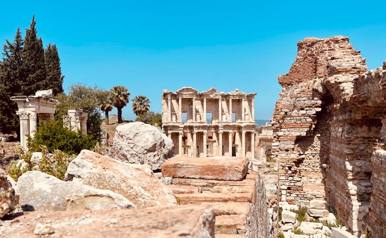 Library of Celsus day time