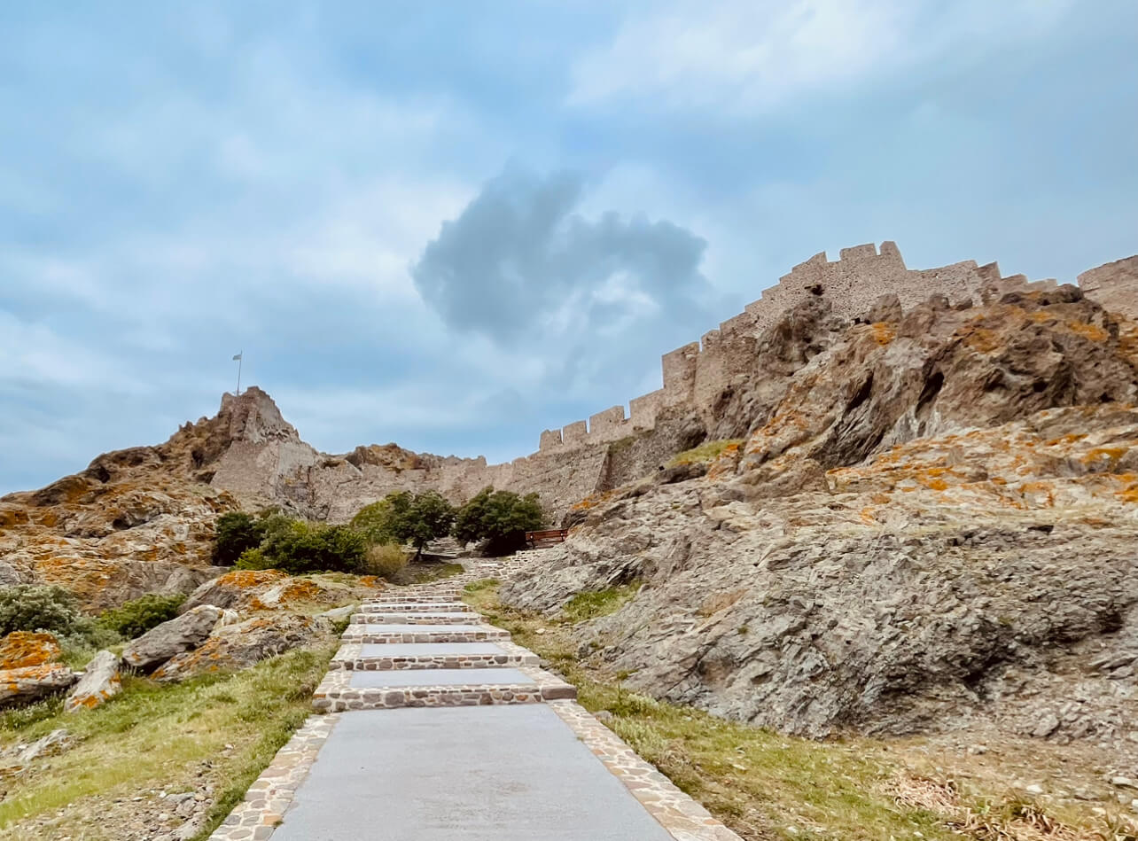 Entrance of Myrina Castle in Limnos