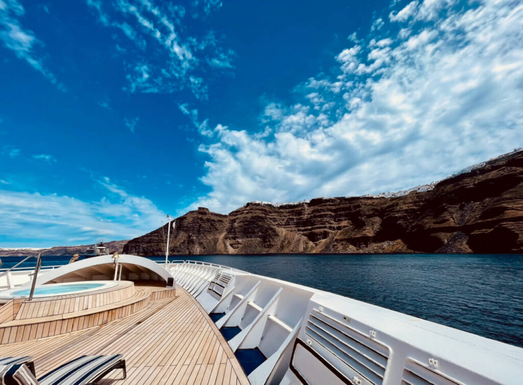 
Star Legend hot tub on the bow